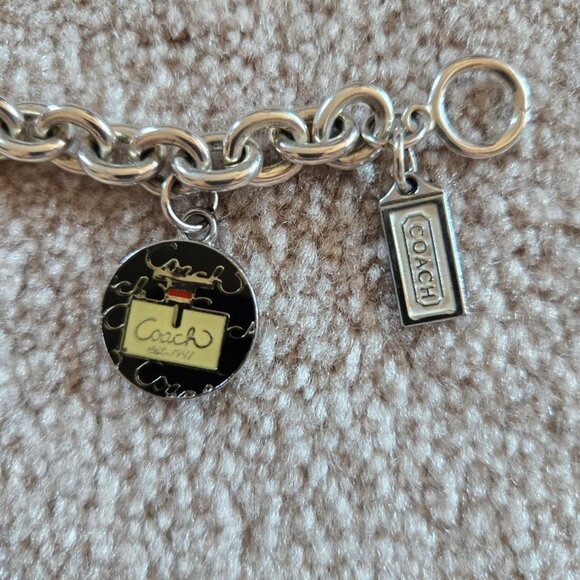 Coach vintage silver charm bracelet- unique - Picture 4 of 8